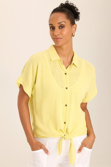 Gauze Teagan Tie Top
