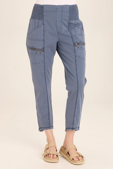 Acker Zipper Slim Crop