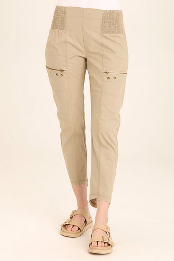 Acker Zipper Slim Crop