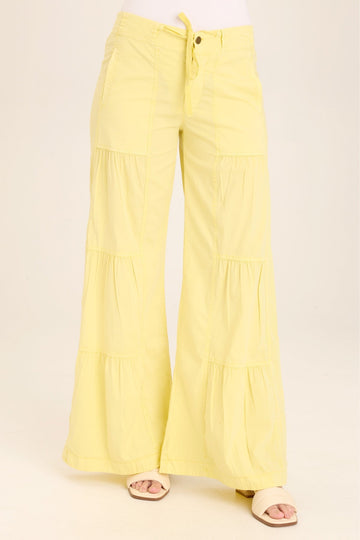 Terraced Wide Leg Pant