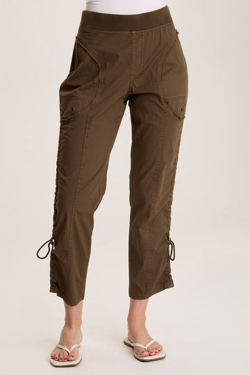 Otish Slim Poplin Crop