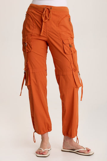 Jillit Poplin Cargo Jogger Crop Pant