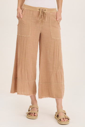 Ace Gauze Wide Leg Crop