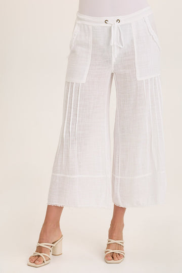 Ace Gauze Wide Leg Crop