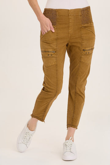Acker Zipper Slim Crop