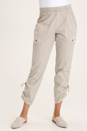 Otish Slim Poplin Crop