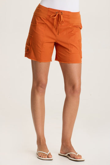 Erna Poplin Multi-Pocket Short