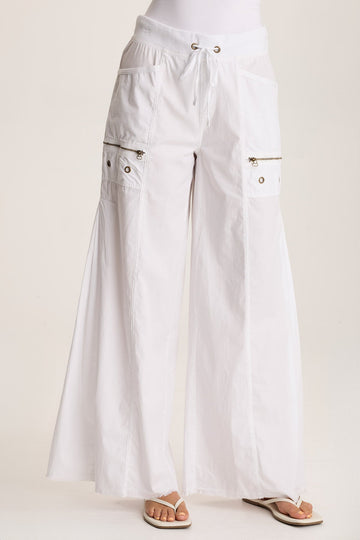 Coline Poplin Wide Leg Pant