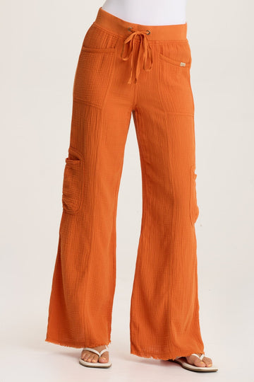 Rizal Gauze Pocket Flare Pant