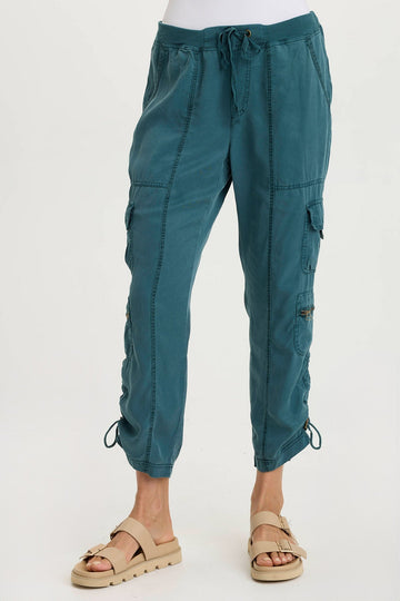 Selmy Twill Corded Cargo Crop Pant