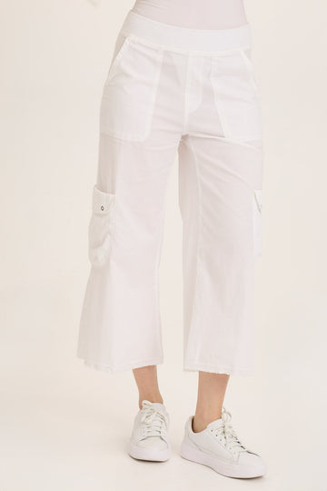 Femke Stretch Poplin Cargo Crop