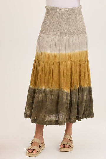 Paigene Gauze Tiered Skirt