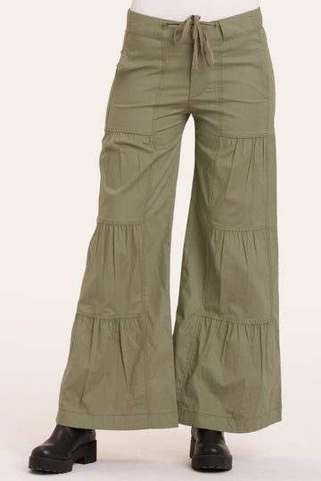 Terraced Wide Leg Pant