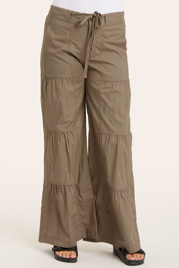 Terraced Wide Leg Pant