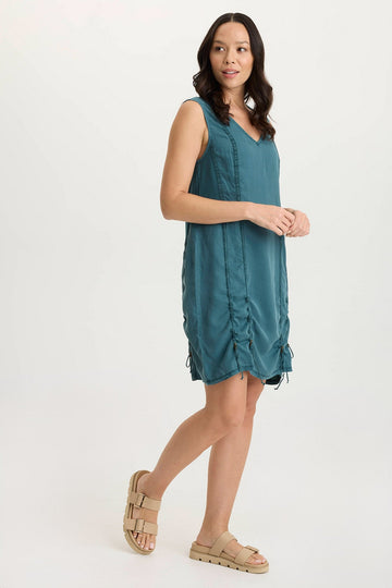 Karima Twill Corded Cinch Tank Dress