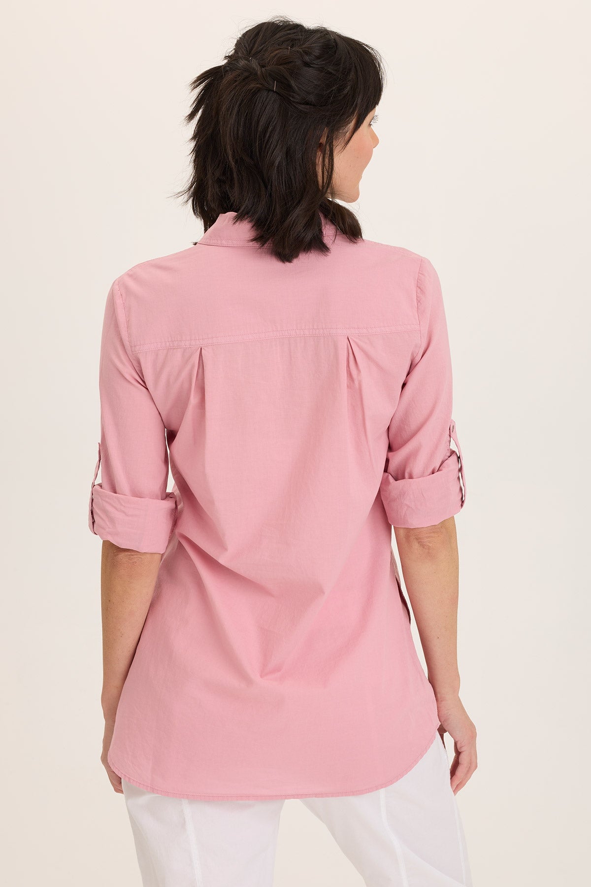 Reporter Soft Voile Button-Down Blouse
