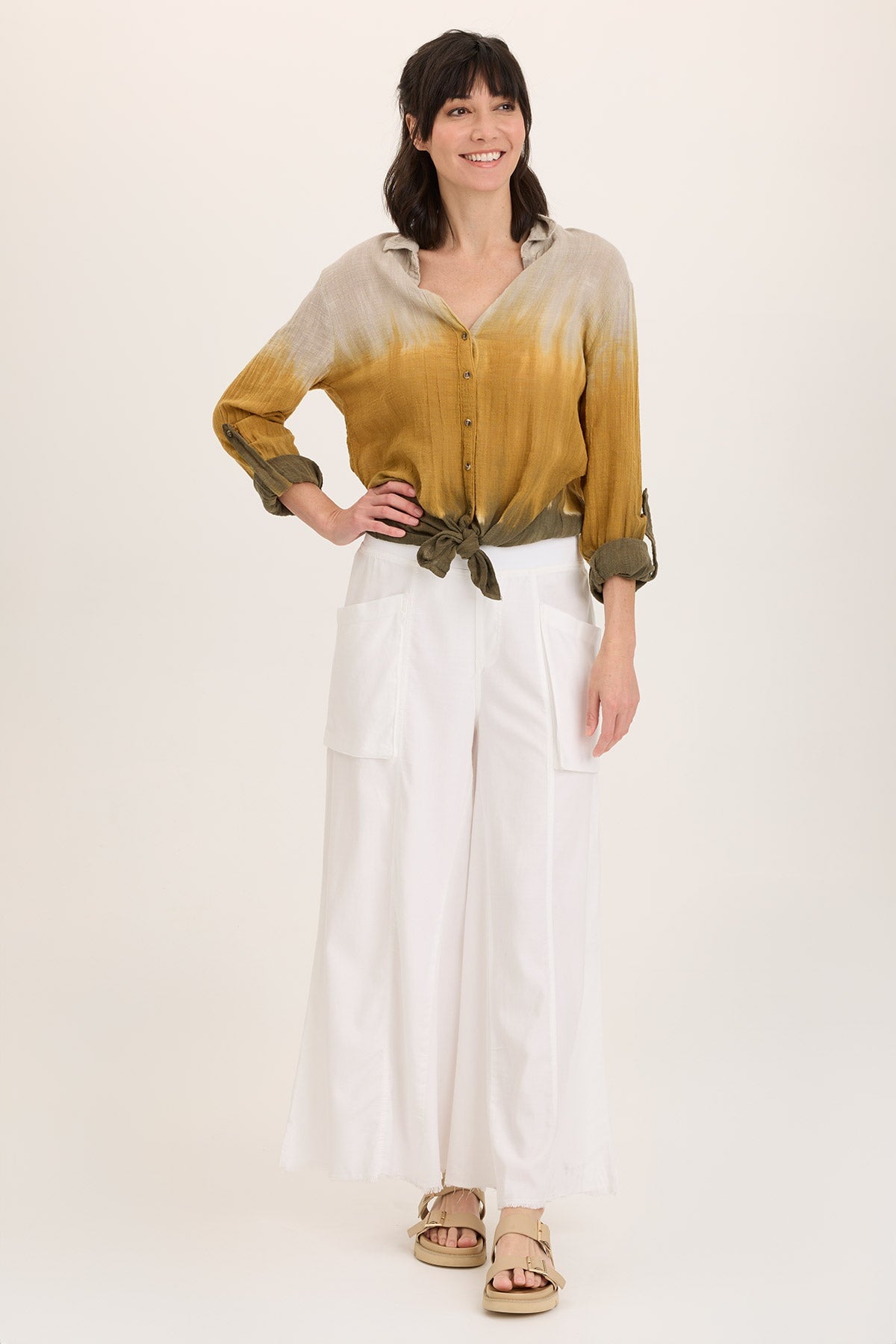 Desoto Ultra-Flare Wide Leg Pocket Trouser