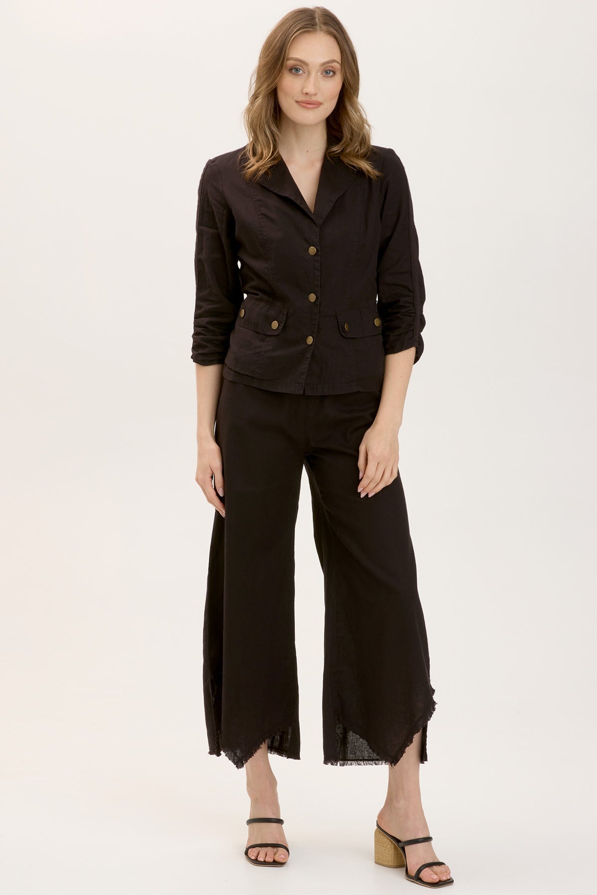Linen Folksy Jacket