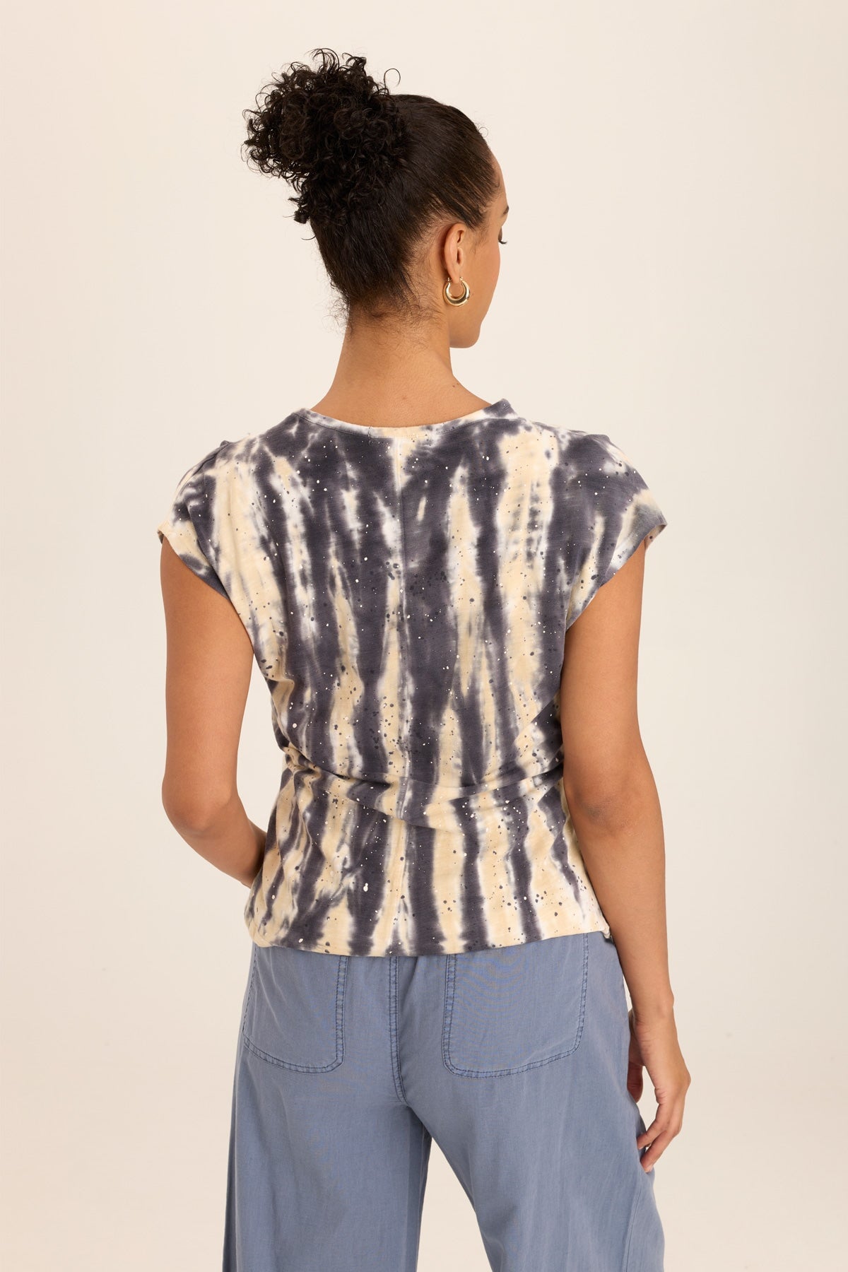 Arwen Soft  Jersey Mock Neck Tee