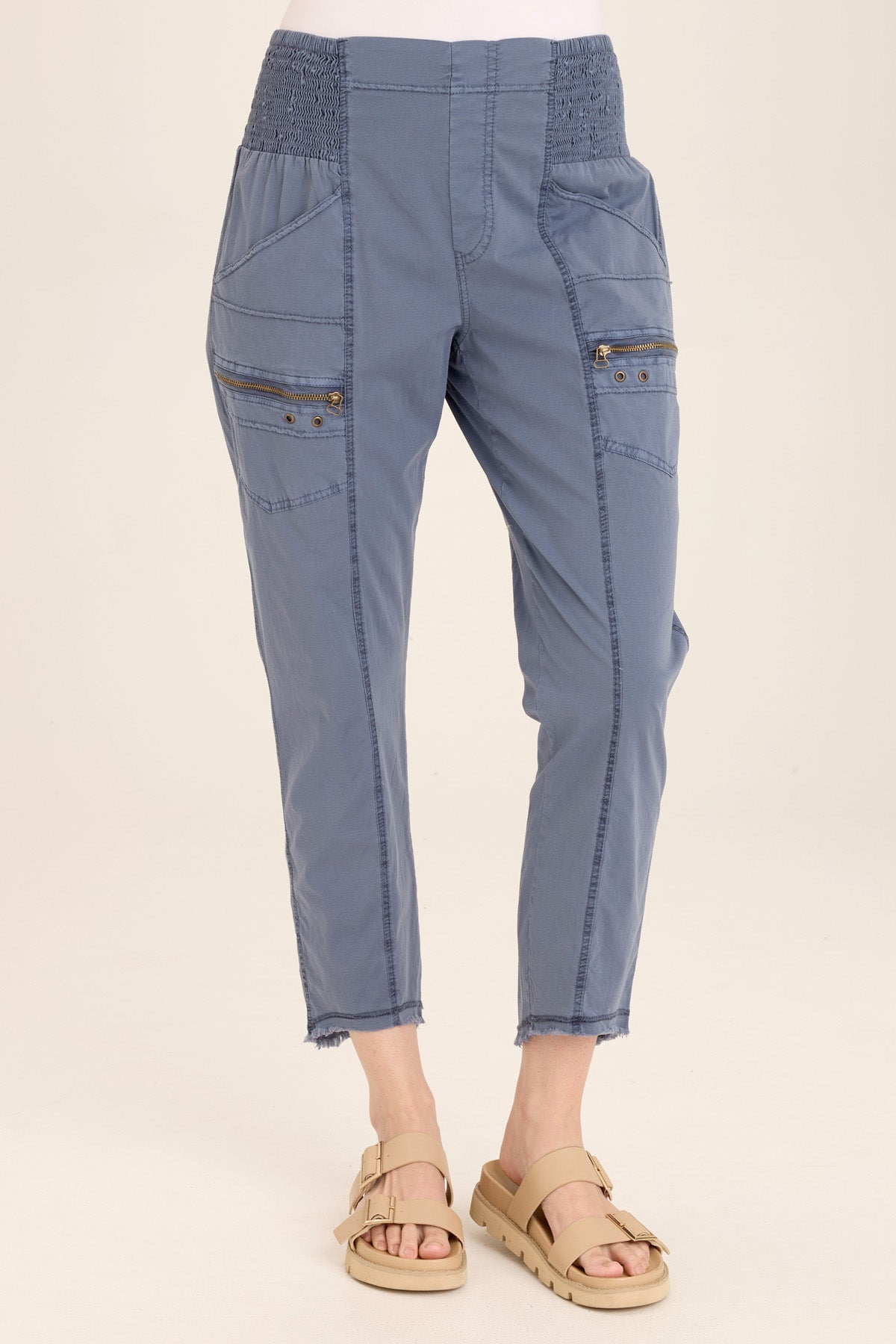 Acker Zipper Slim Crop