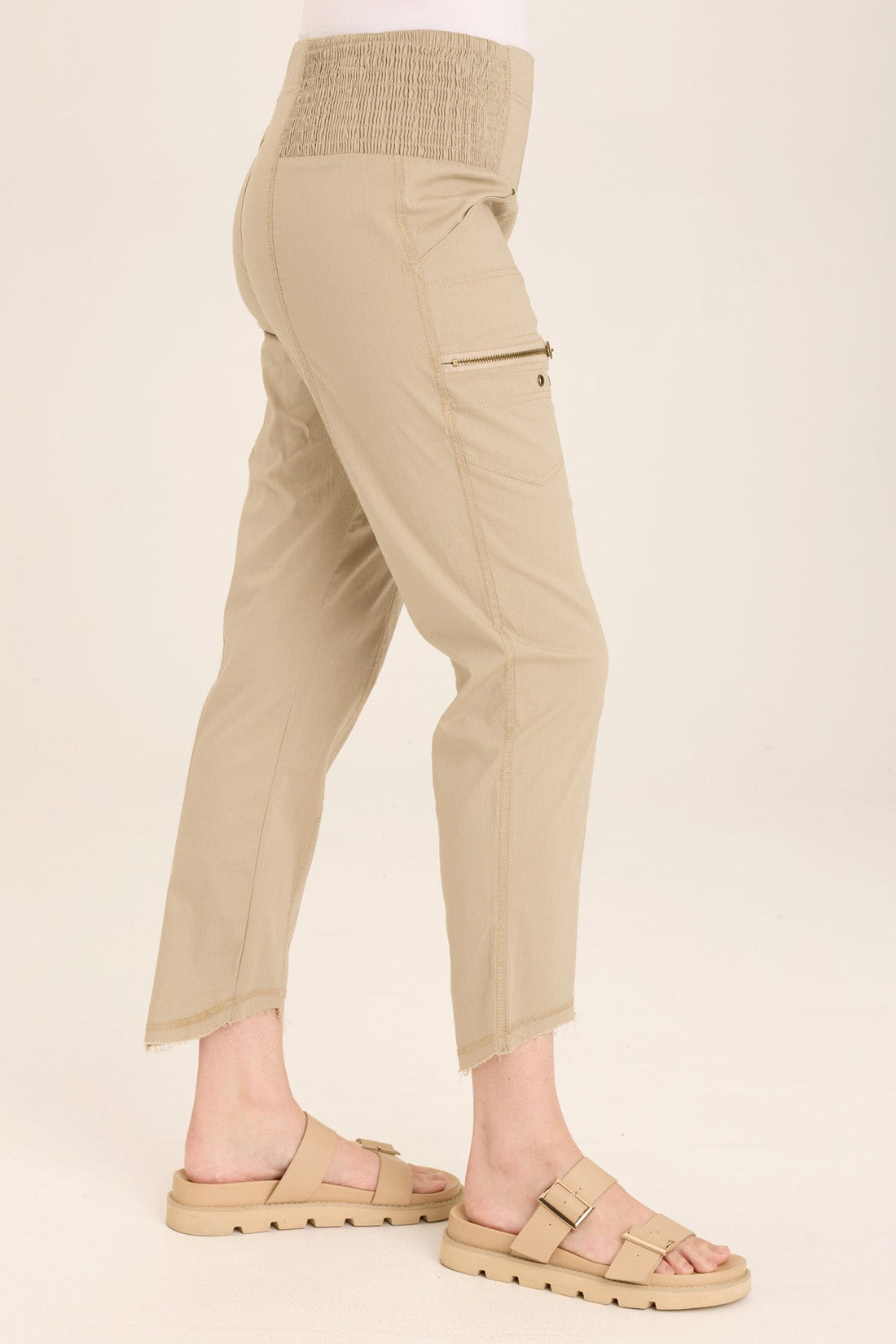 Acker Zipper Slim Crop