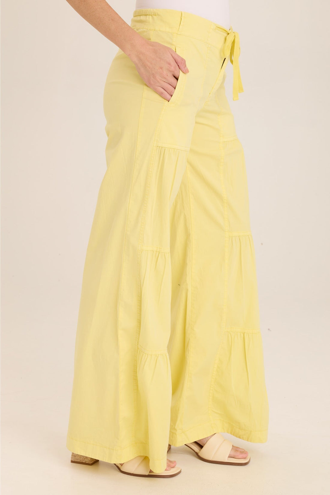 Terraced Wide Leg Pant