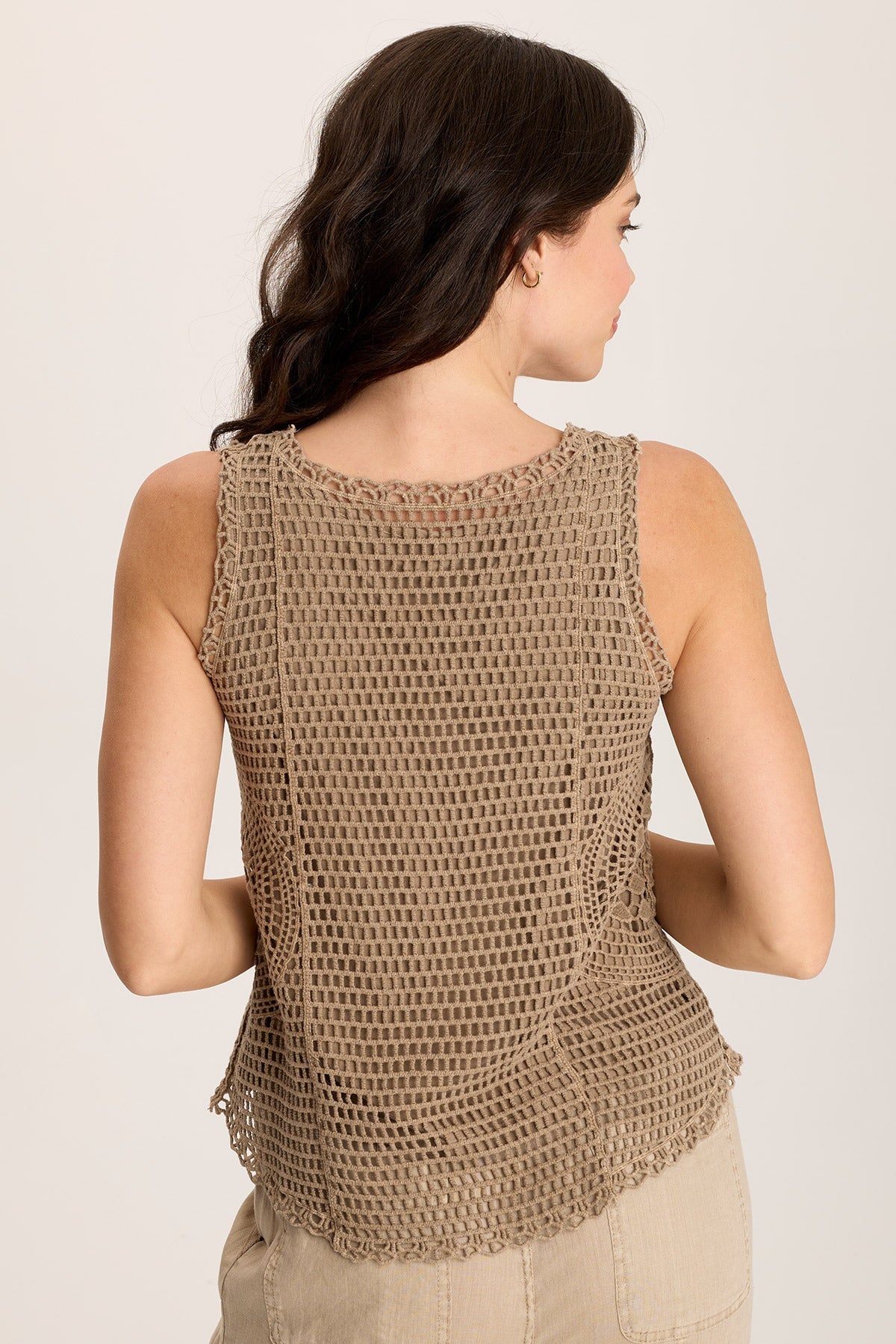 Grazie Crochet Layered Tank