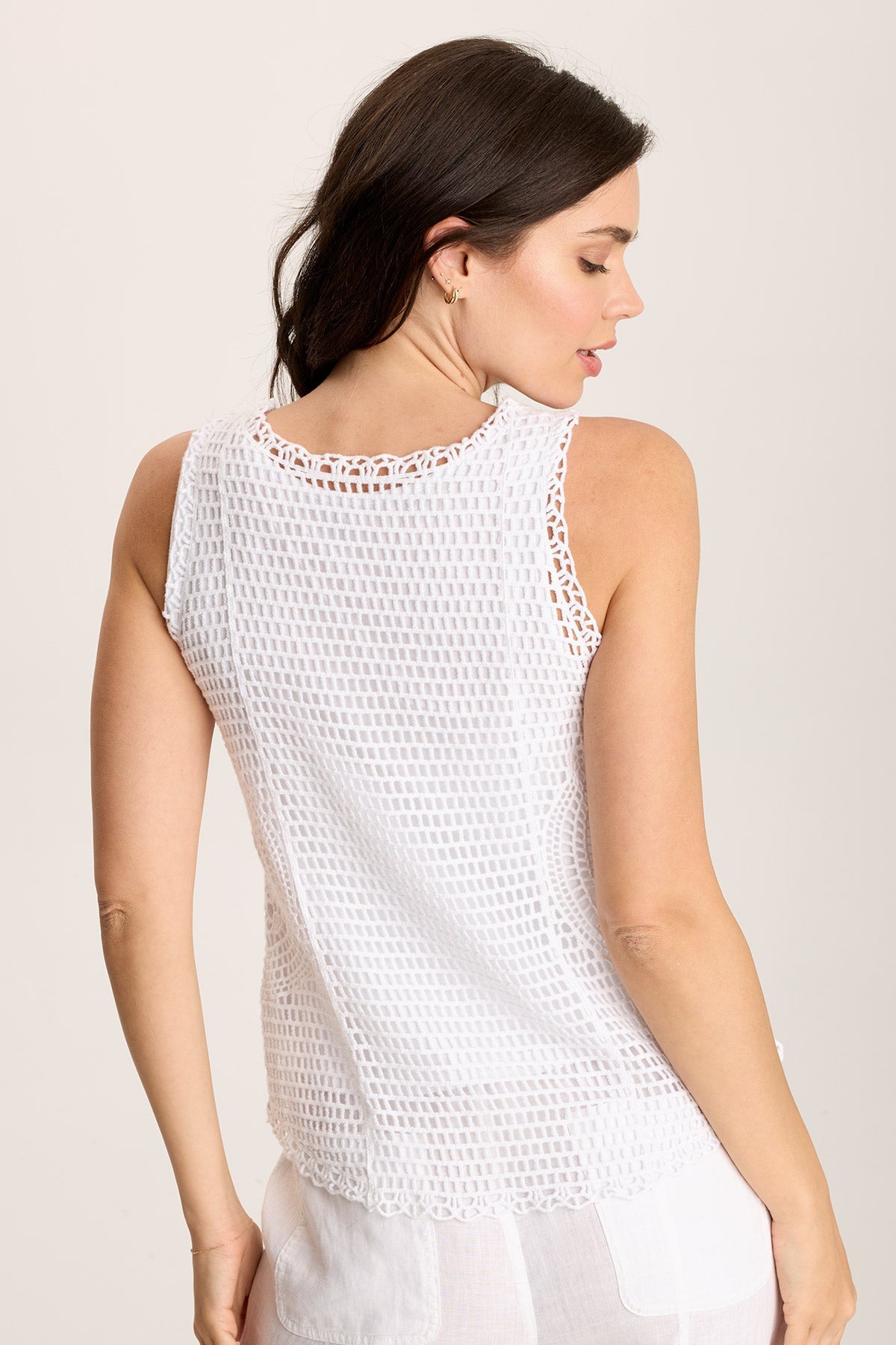 Grazie Crochet Layered Tank