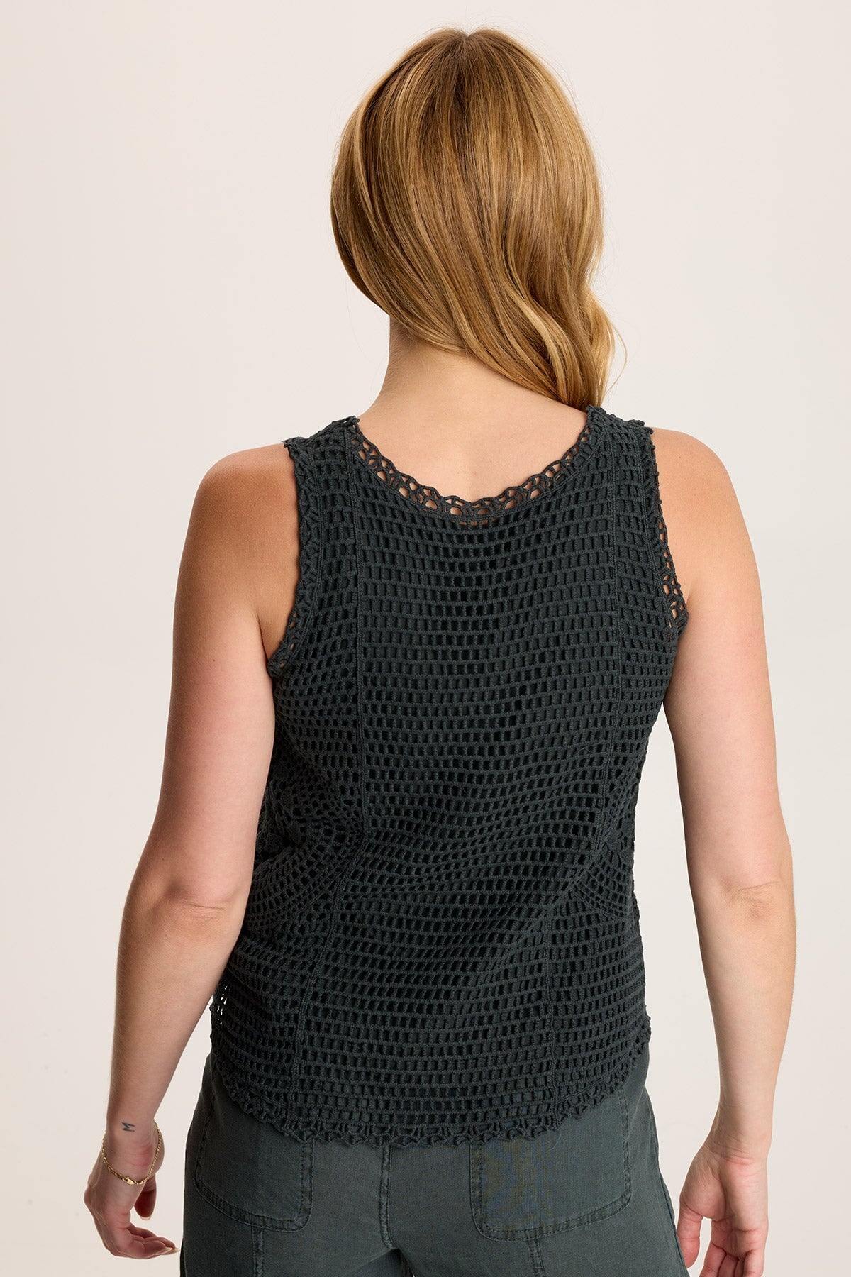 Grazie Crochet Layered Tank