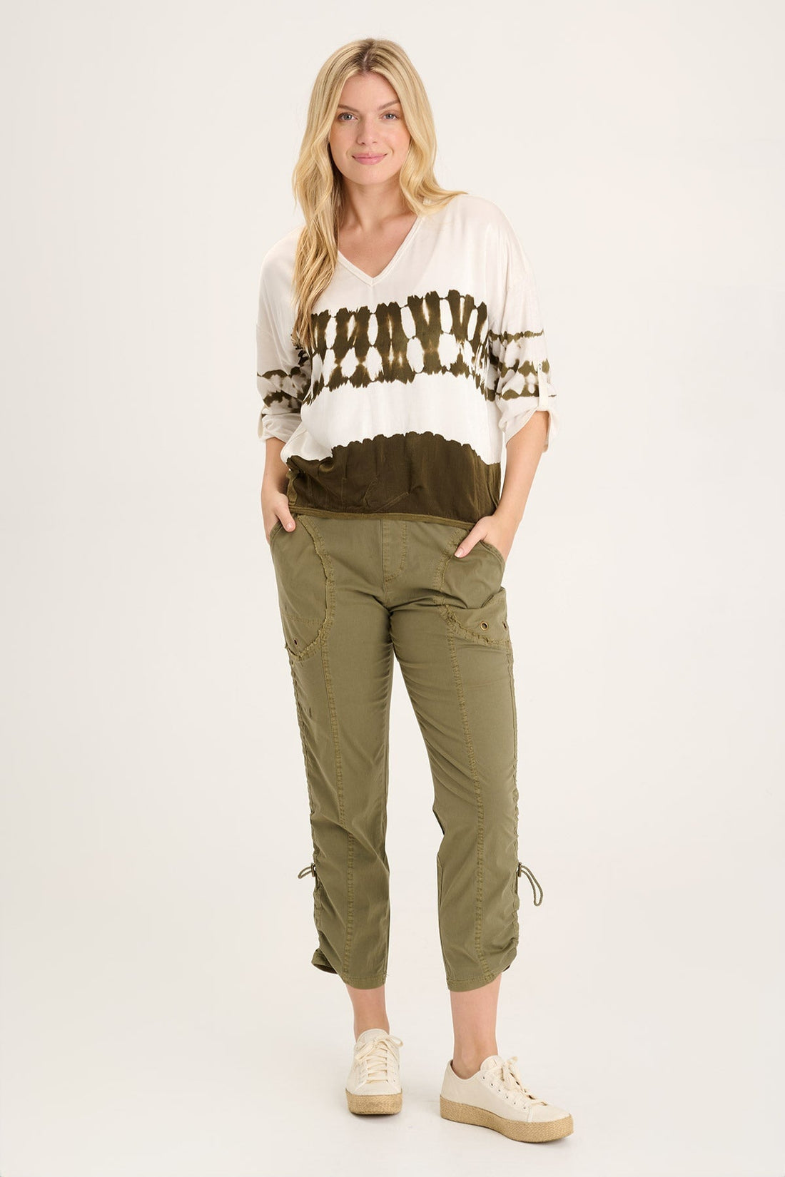 Otish Slim Poplin Crop