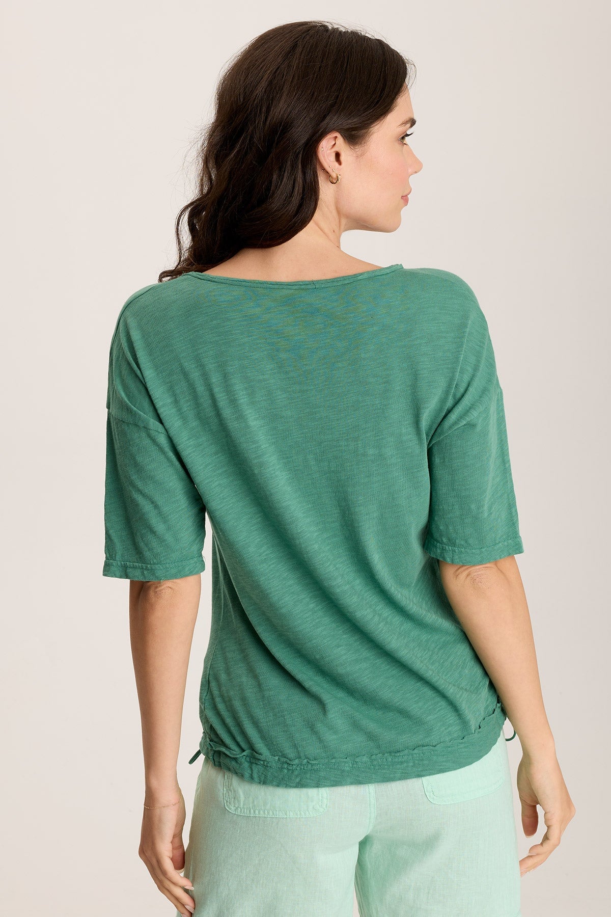 Rajni V-Neck Cinchable Hem Tee