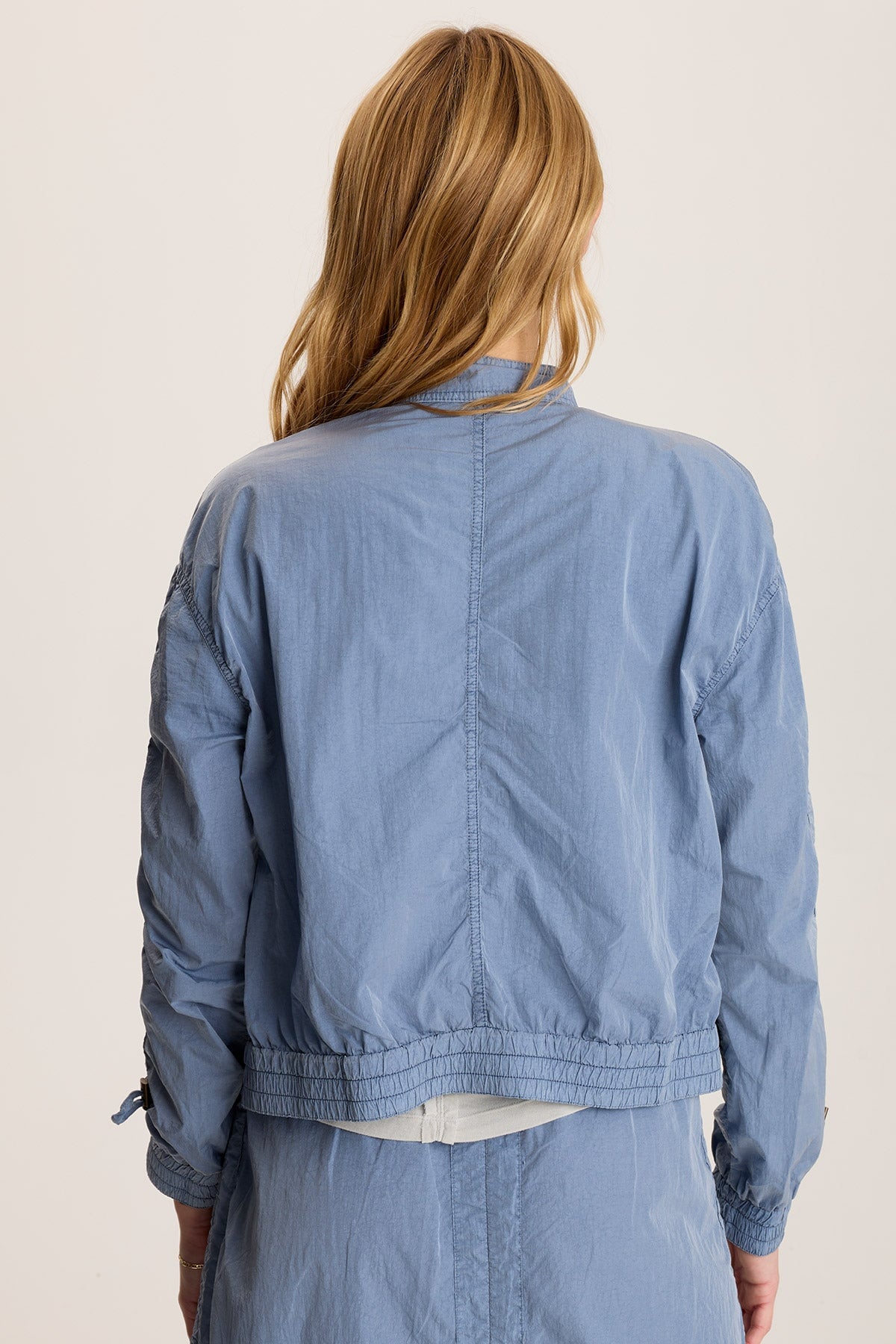 Burris Ruched Athletic Bomber Jacket