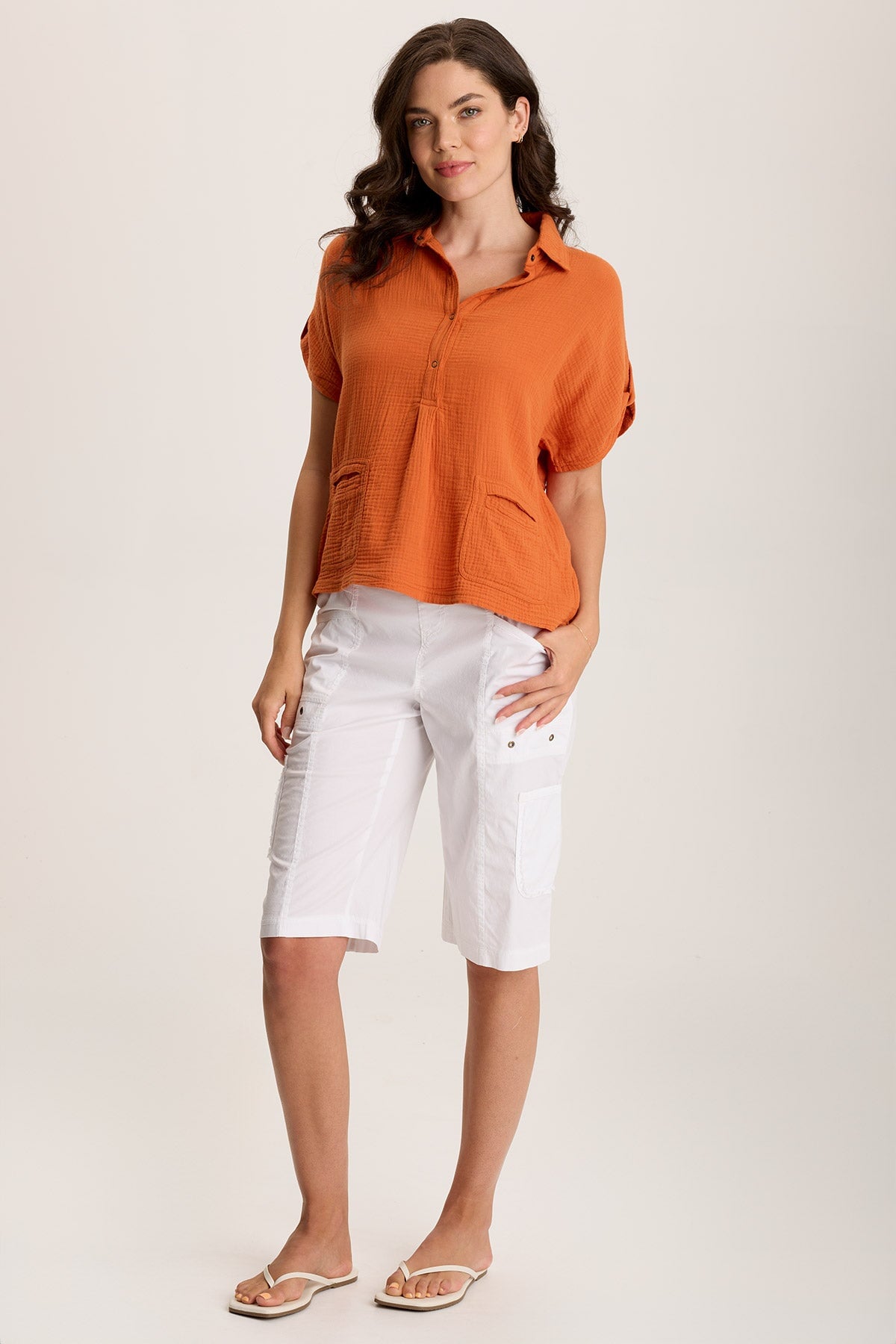 Anders Short Sleeve Collared Top
