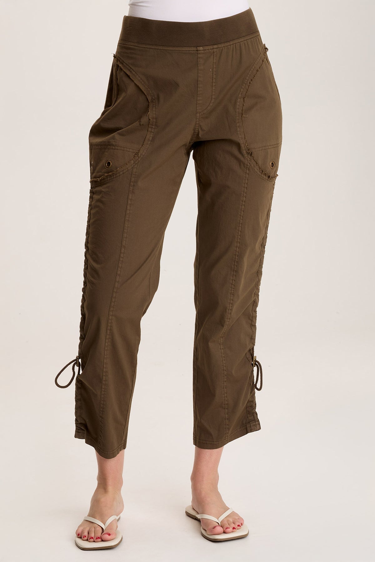 Otish Slim Poplin Crop