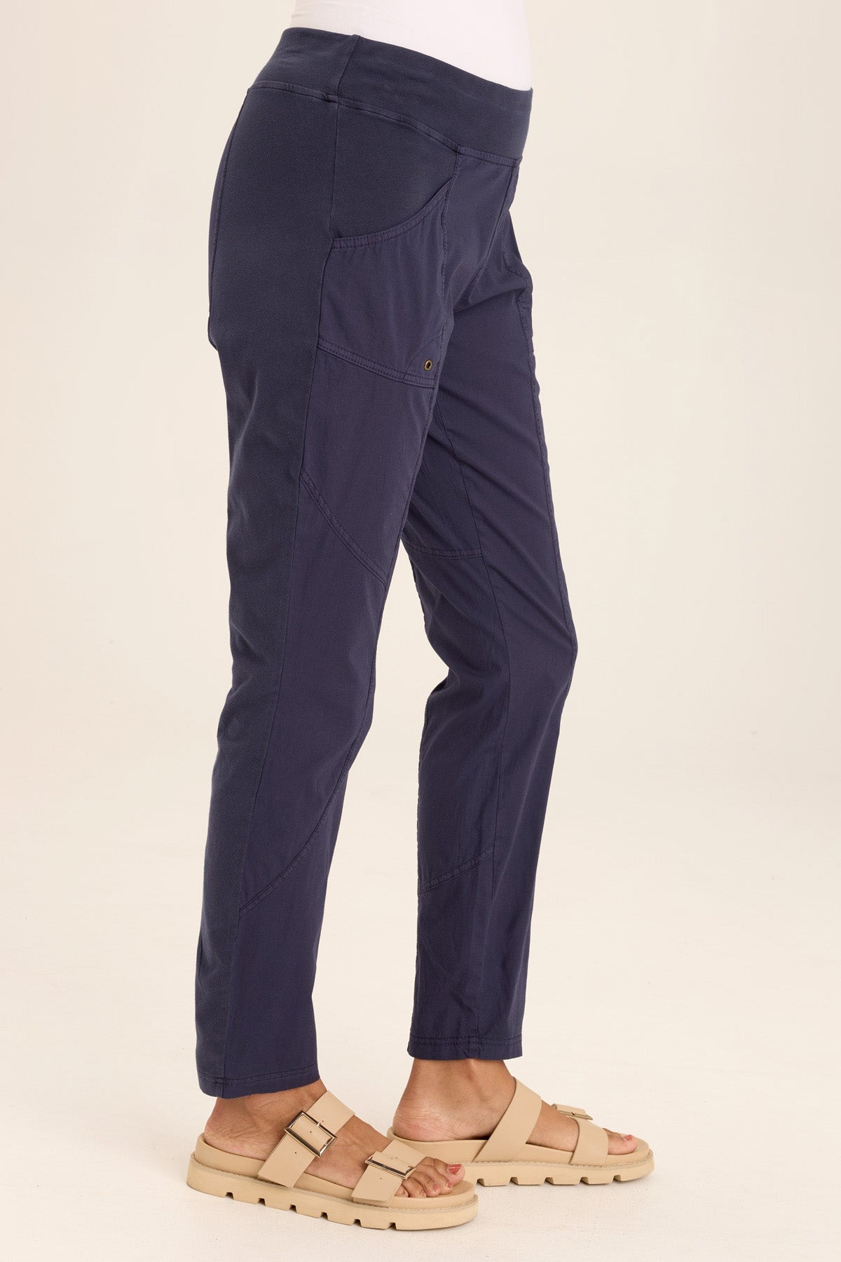 Dalia Slim Stretch Poplin Pant