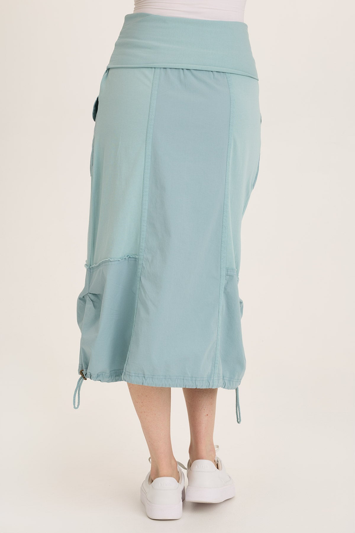 Marconi Cargo Cinch Bubble Hem Midi Skirt
