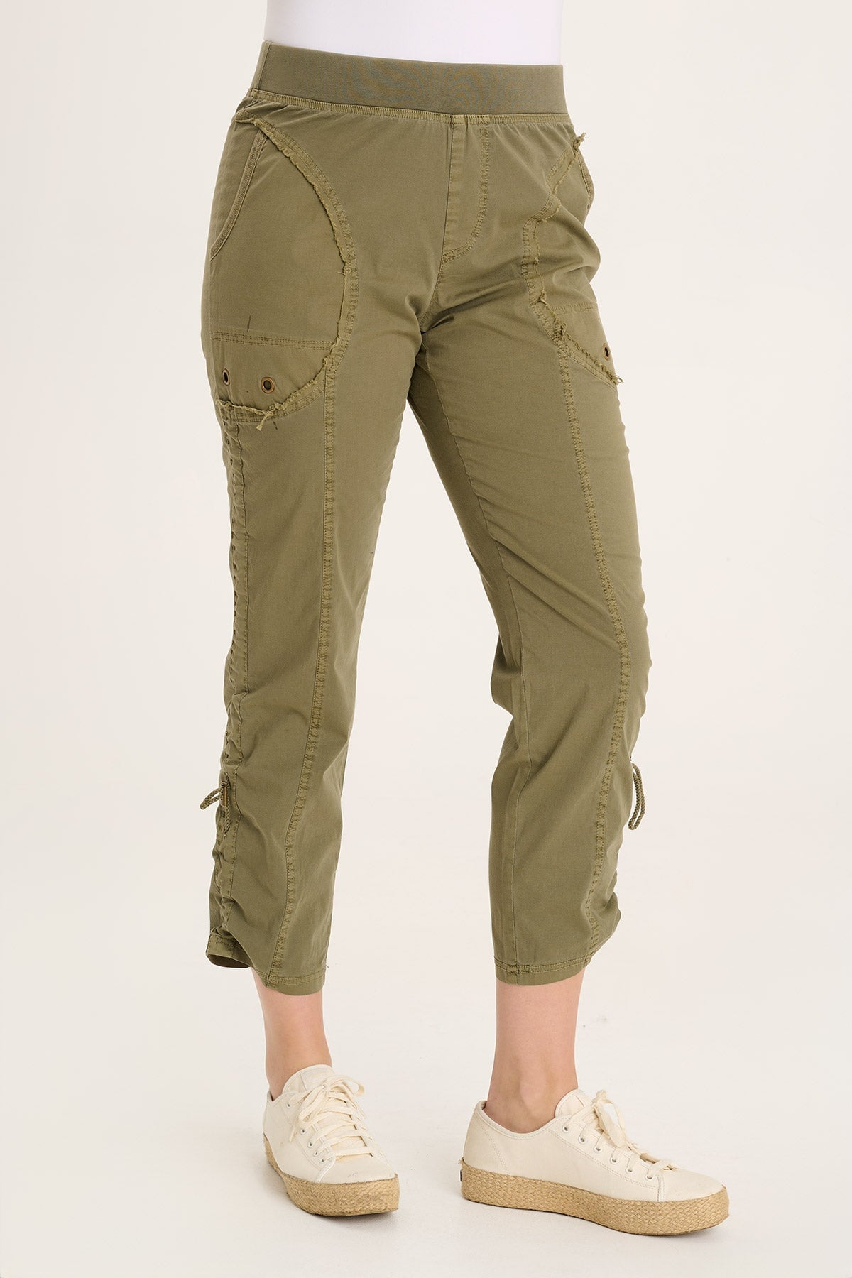 Otish Slim Poplin Crop