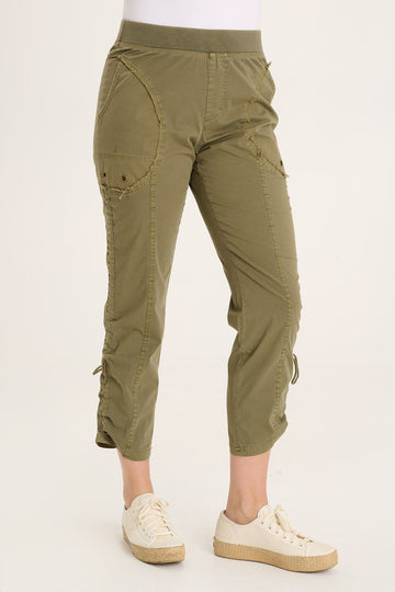 Otish Slim Poplin Crop