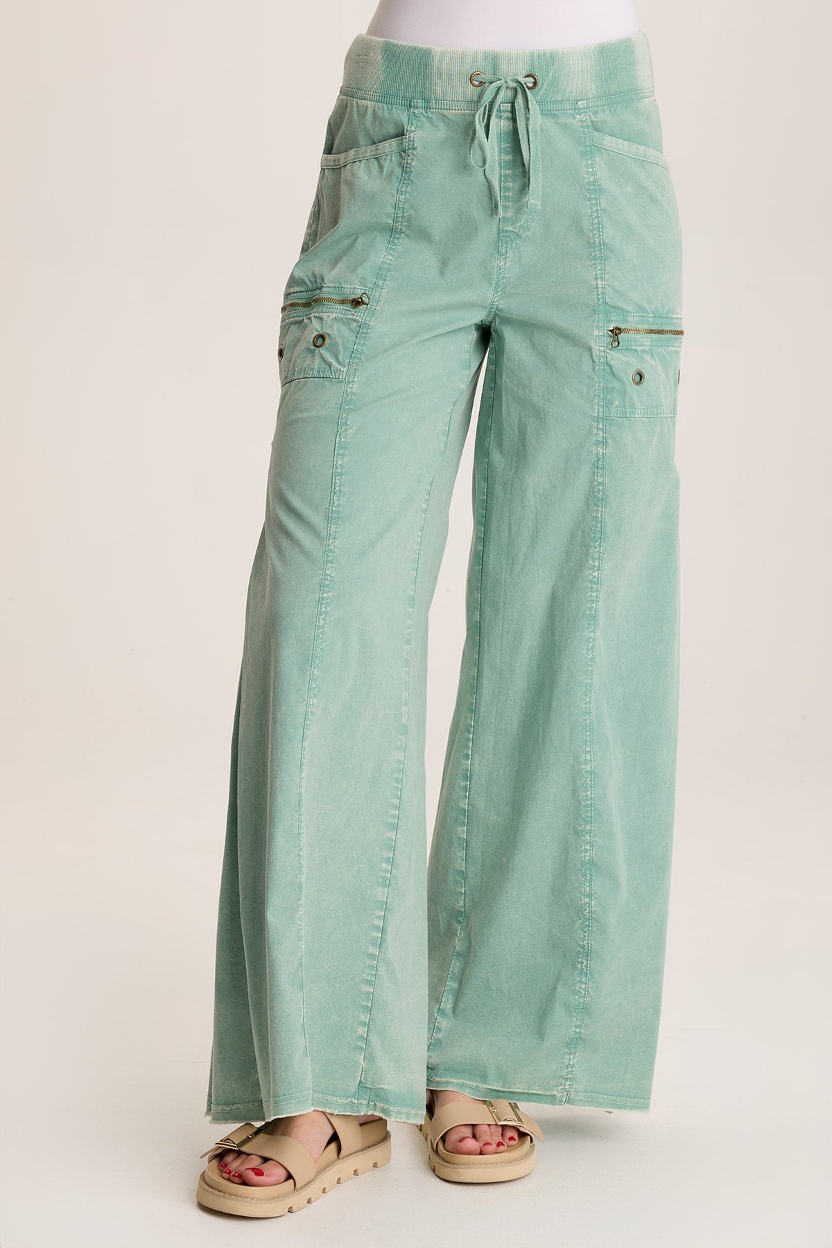 Coline Poplin Wide Leg Pant