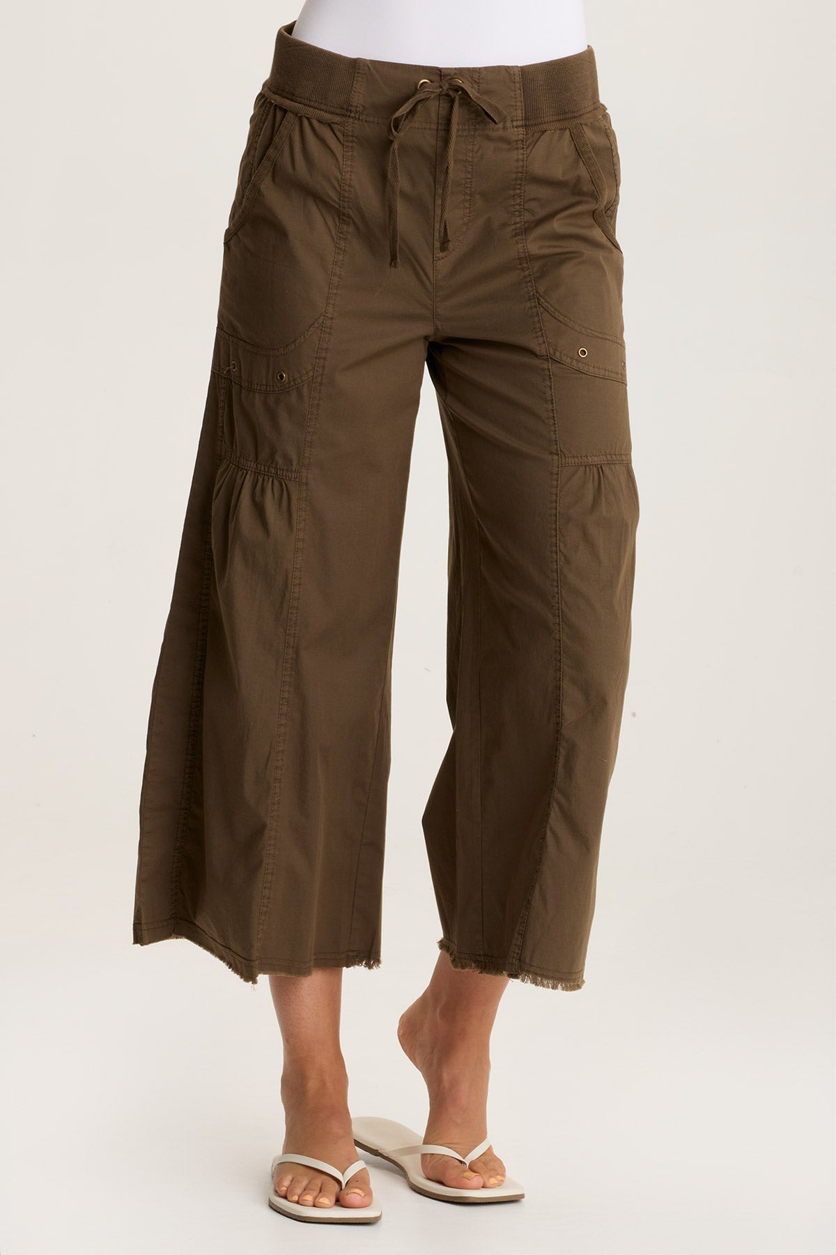 Seaver Poplin Wide Leg Crop Pant