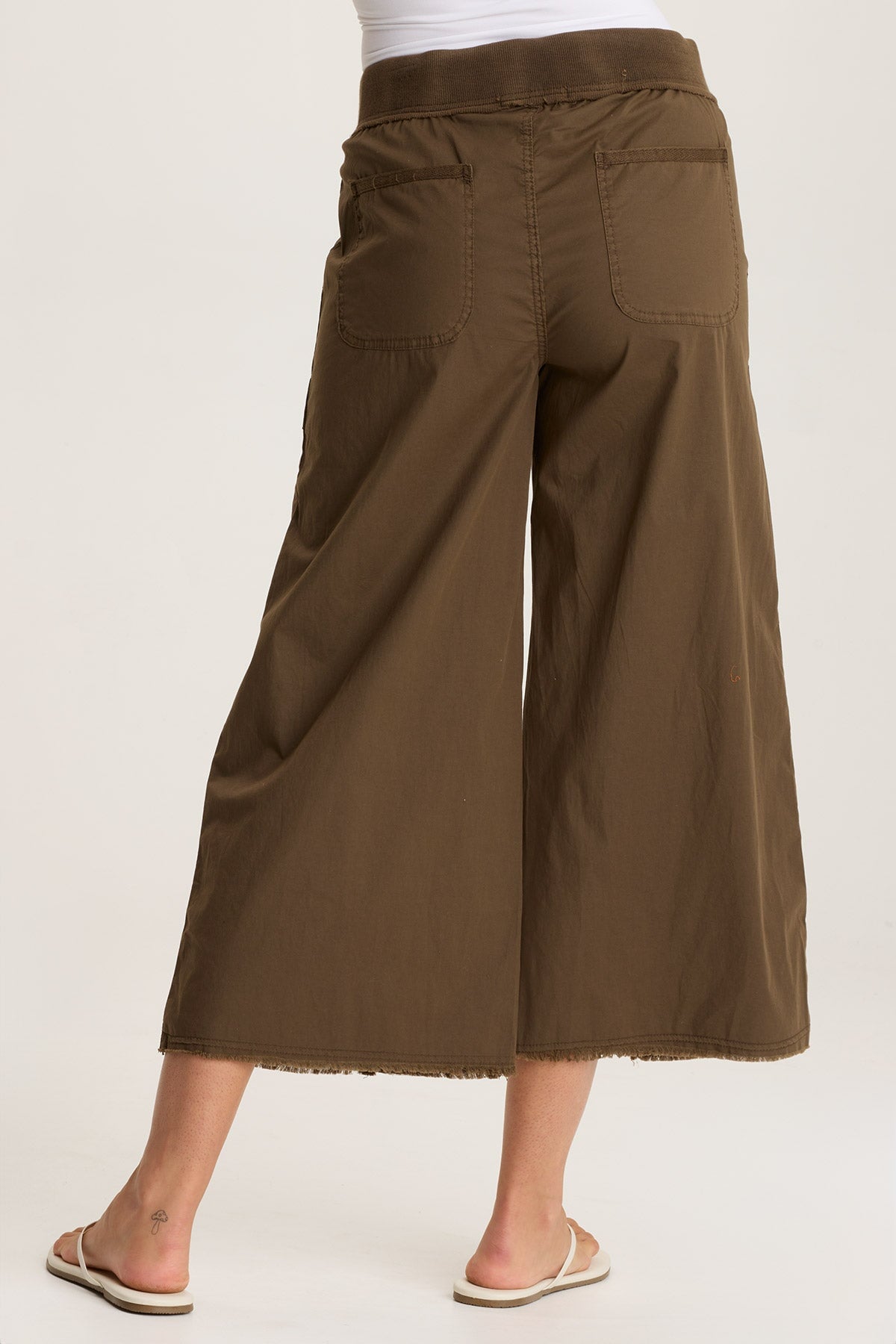 Seaver Poplin Wide Leg Crop Pant