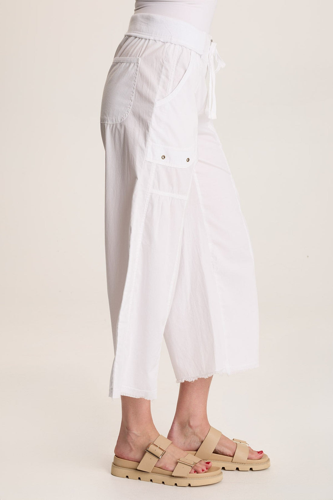 Seaver Poplin Wide Leg Crop Pant