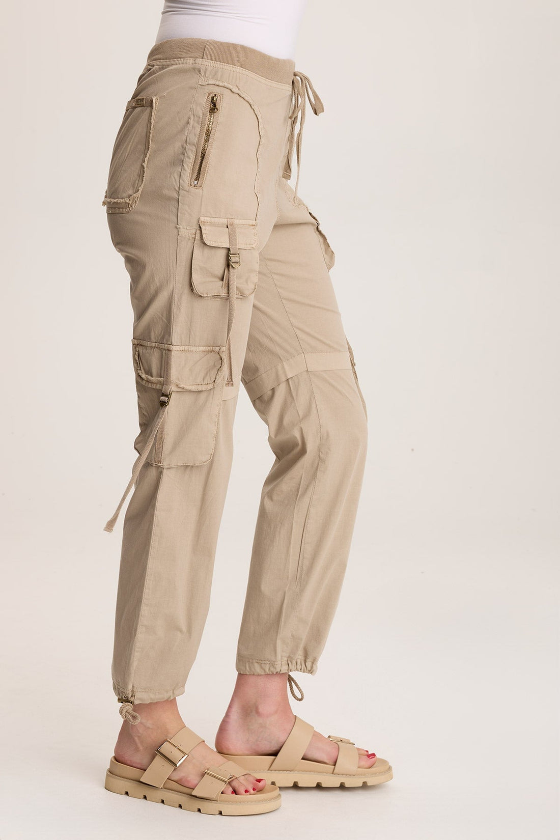 Jillit Poplin Cargo Jogger Crop Pant