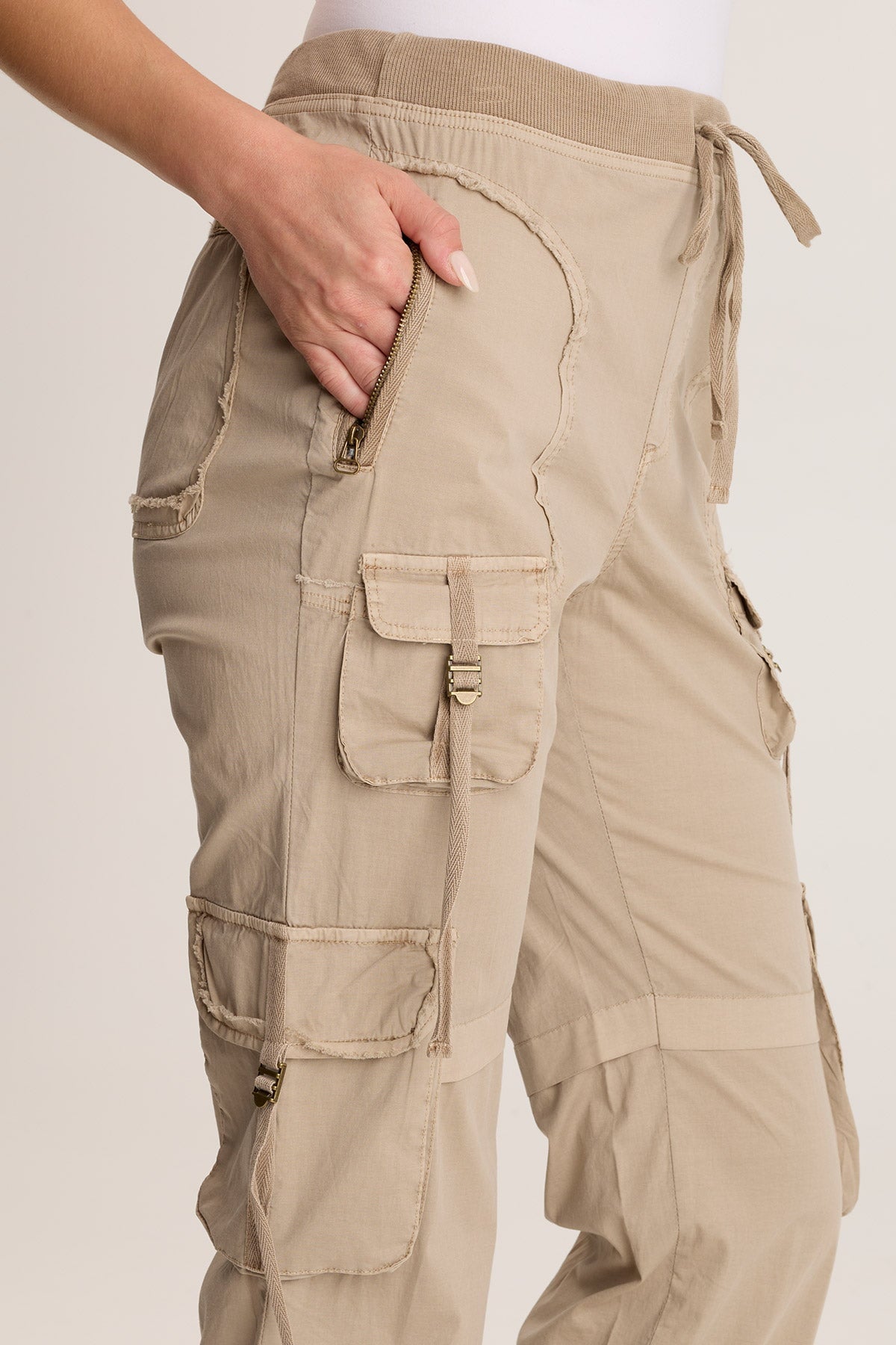 Jillit Poplin Cargo Jogger Crop Pant