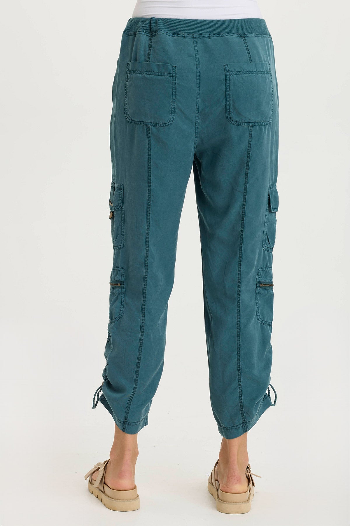 Selmy Twill Corded Cargo Crop Pant