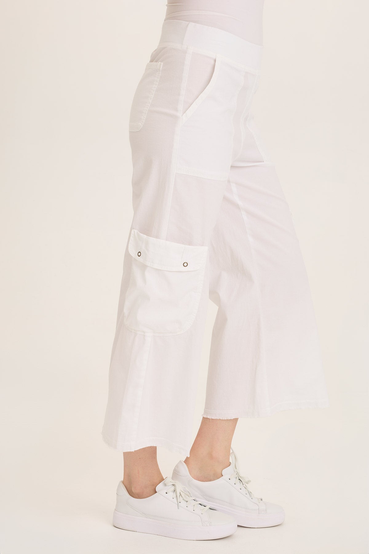 Femke Stretch Poplin Cargo Crop