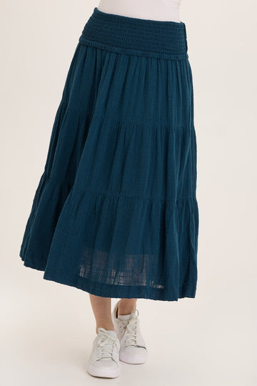 Paigene Gauze Tiered Skirt