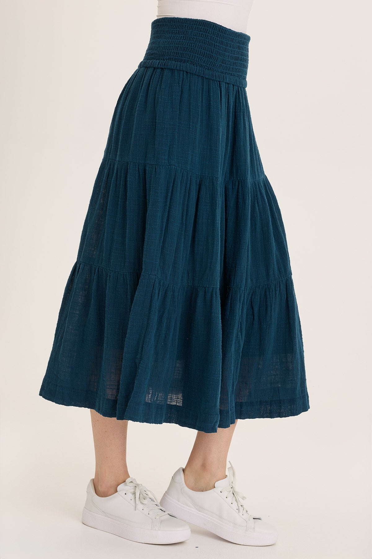 Paigene Gauze Tiered Skirt