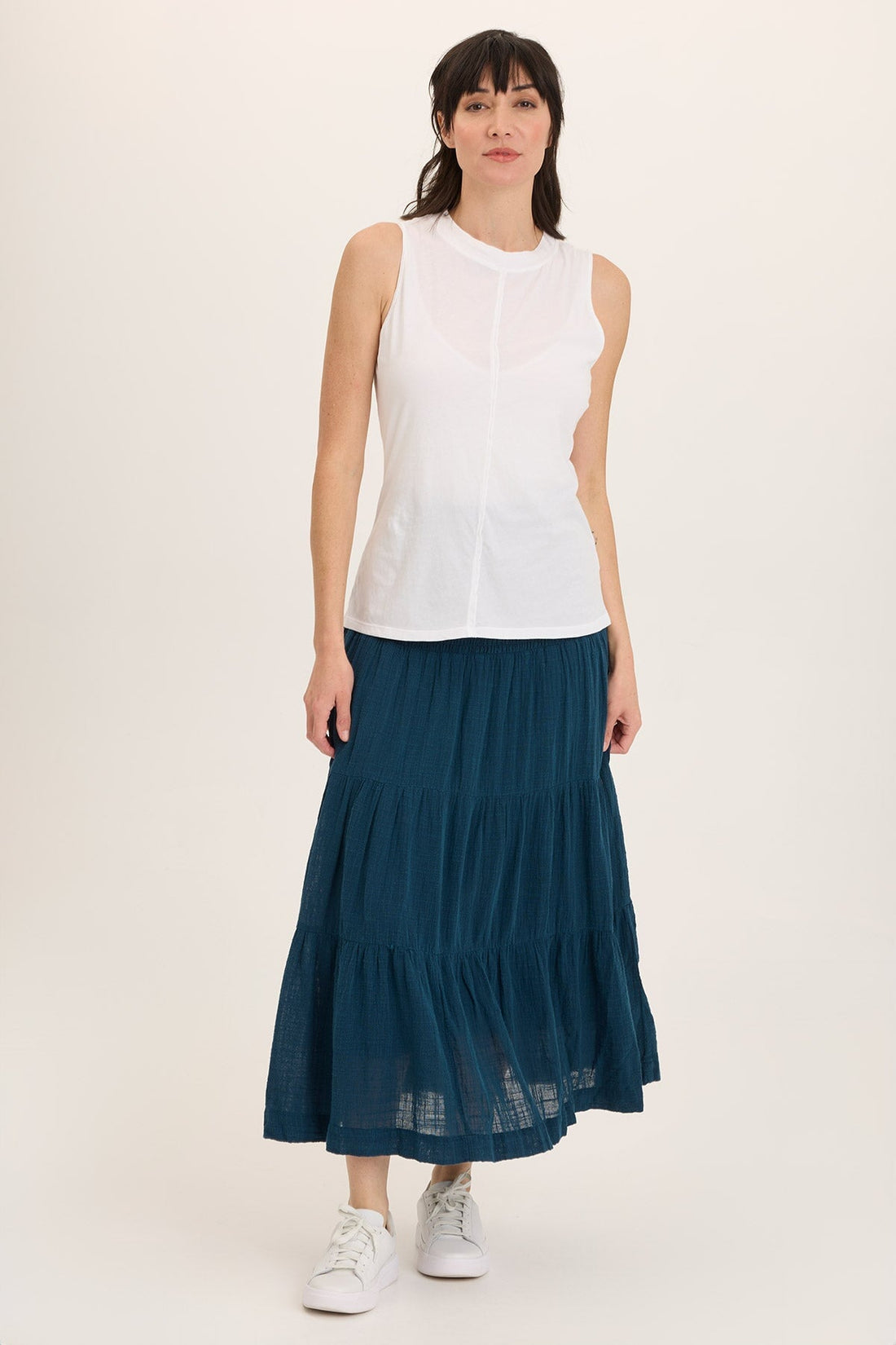 Paigene Gauze Tiered Skirt