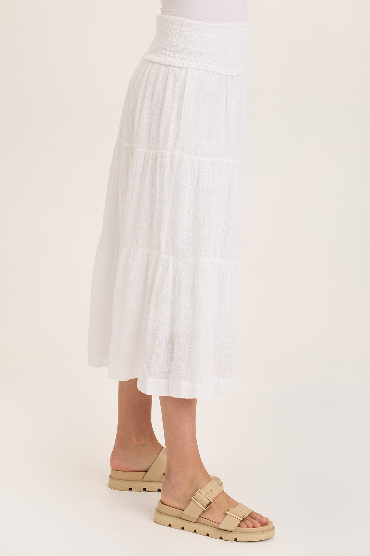 Paigene Gauze Tiered Skirt